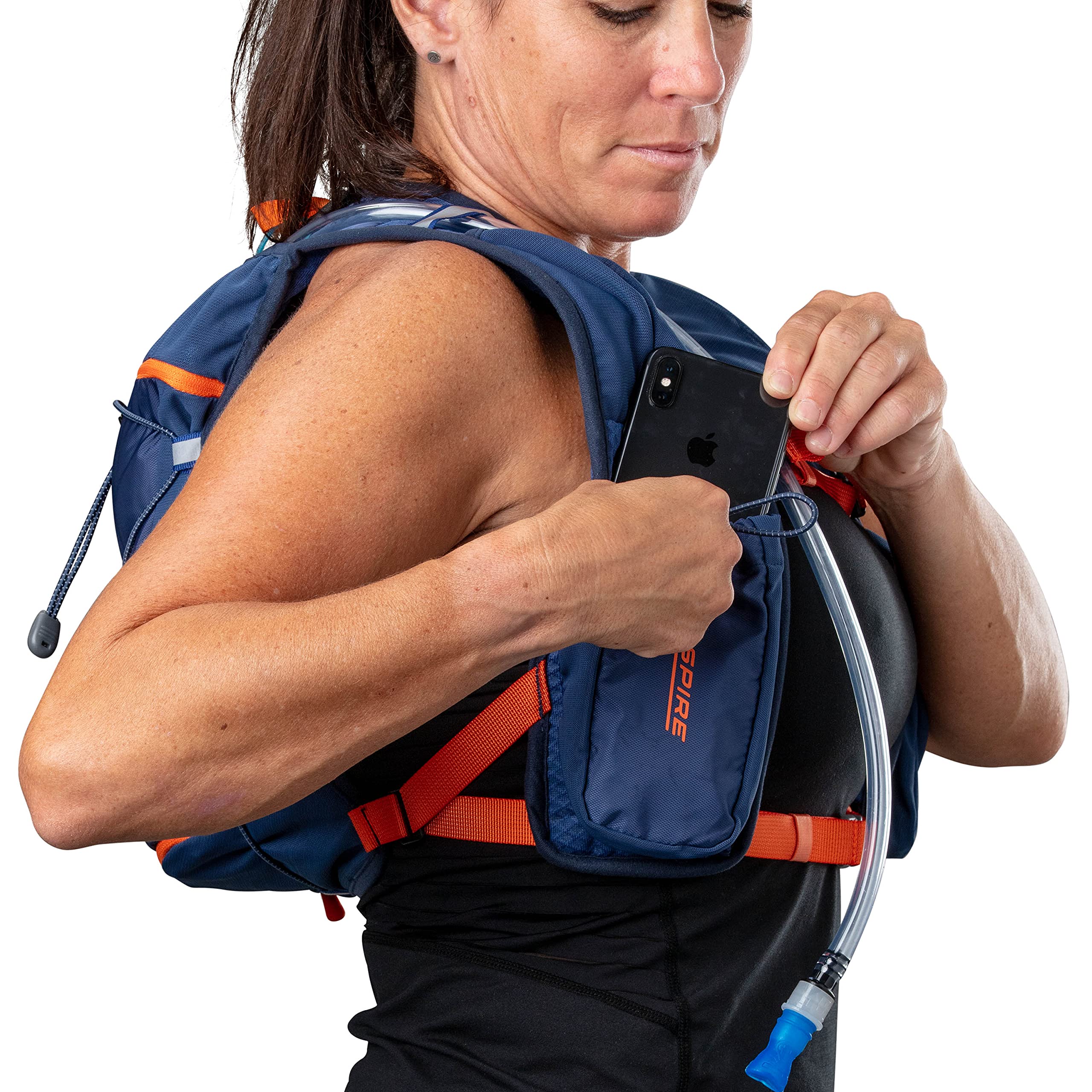Nspire 6L Hydration Pack w/Bladder True Navy/Tigerlily, Adjustable